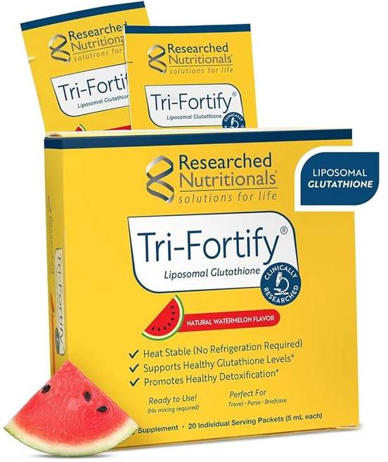 리포솜 글루타티온(450mg) 액상 젤 + C - 트라이 포티파이 천연 에너지 면역 지원, Watermelon, 20 Servings (Pack of 1), 1개 - 쿠팡