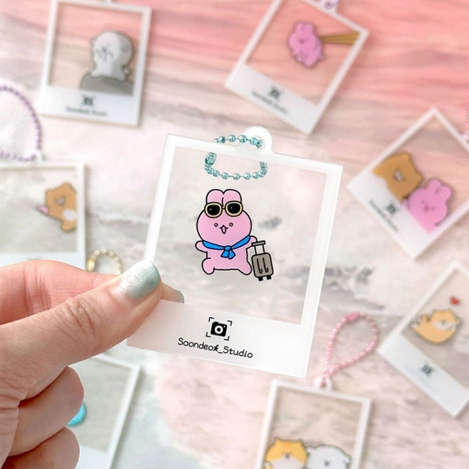 순덕이랑 찰칵 랜덤 키링 4개