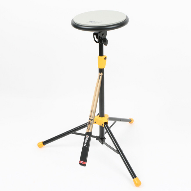 BEAT FINGERS 8인치 원형 드럼 연습패드 단면 BF-PP8RG 전용스탠드 포함 패키지 (히코리 5A 드럼스틱 무상증정), 1개