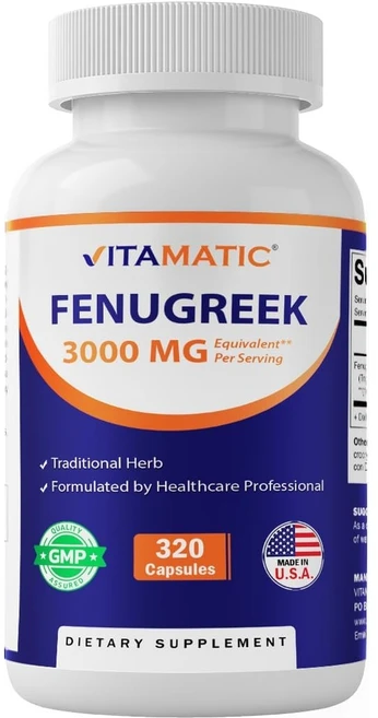 비타매틱 호로파종자 추출물 320캡슐, 1개, 320정 - 쿠팡