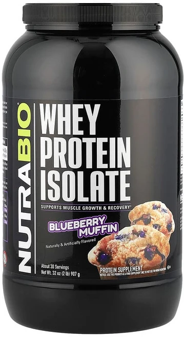 NutraBio 분리유청단백질 블루베리 머핀 907g(2lb) NRB-26981, NutraBio 분리유청단백질 블루베리 머핀 907g2 - 쿠팡