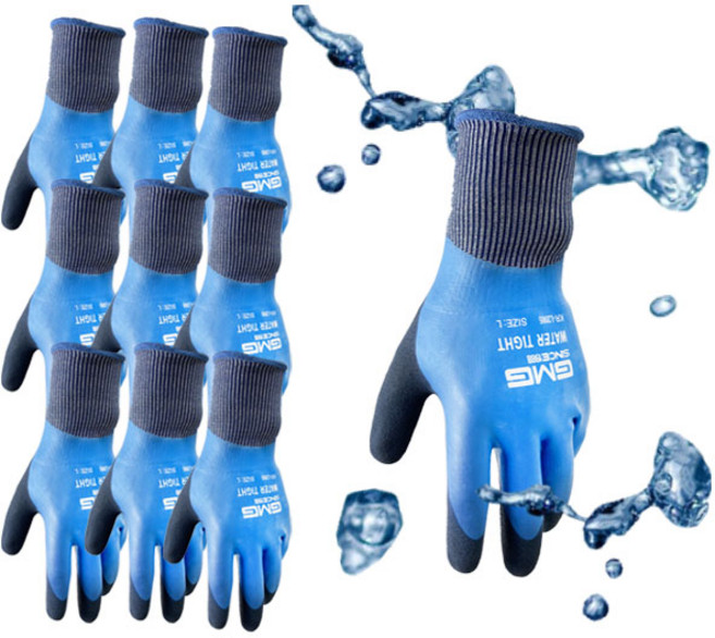 GMG 워터타이트 방수 수중 안전 작업 장갑 10세트 / GMG Watertight glove 10pairs, 10개