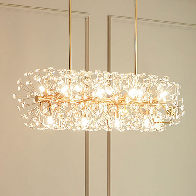 알라딘라이팅 크리스탈 눈꽃 12등 비즈 엘사 엘리사 단델리온 조명, 램프_삼색변환