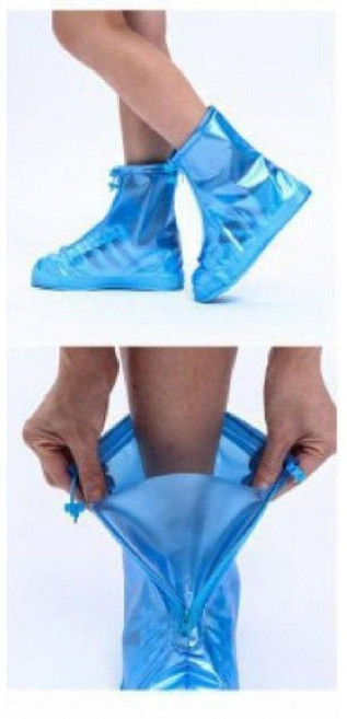 방수 신발 커버 미끄럼 방지 제니오숲, L 28.5cm, 블루 2개