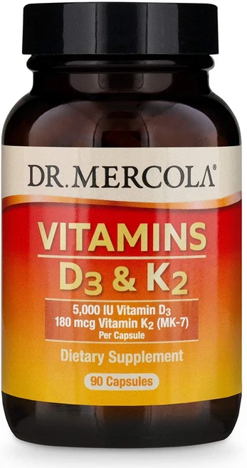 닥터머콜라 비타민D3 K2 (5000IU 180mcg MK-7) 캡슐, 90개입 (90일 용량), 1개, 90정 - 쿠팡