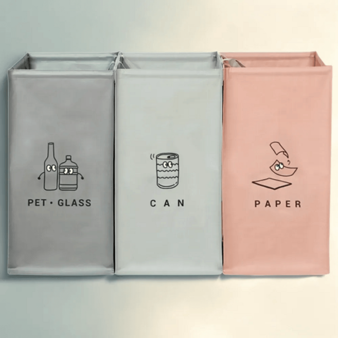 네이쳐리빙 모노블 더길어진 반전매력 재활용 분리수거함