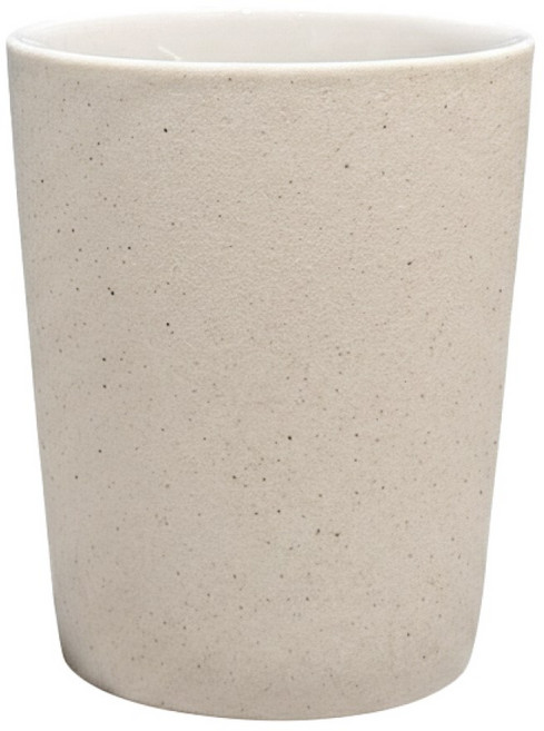 코지 무드 도자기 양치컵 285ml, 아이보리, 1개