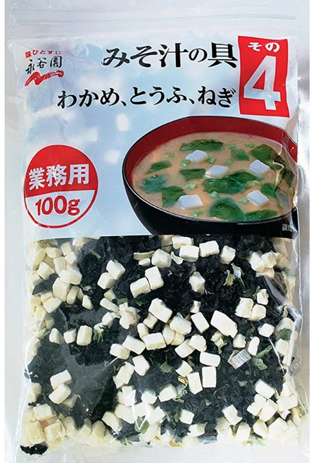 [일본직구]나가타니엔 된장국 건더기 (미역 두부 파) 100g 2개, 상품선택