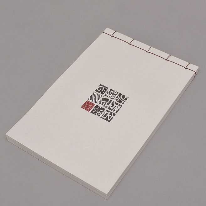 오침제본 한지 방명록 무지 한지노트 매듭 스케치북 50매, 선택2