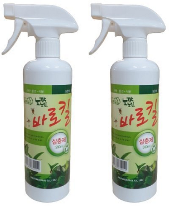 노깍노진 바로킬 식물 살충제 깍지 뿌리 파, 2개, 500ml