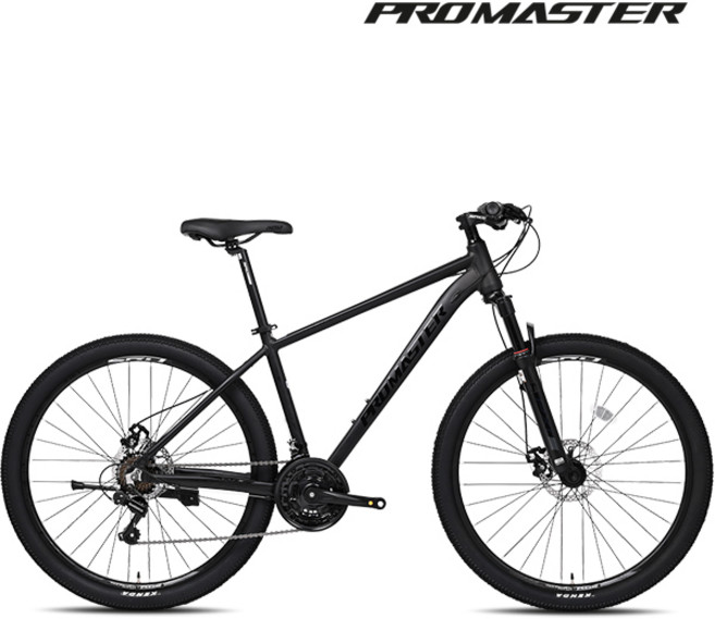2025 프로마스터 MTB 자전거 엑스씨2.1D 27.5인치 시마노21단 디스크브레이크 미조립, 1개, 178cm, 15 매트블랙 반조립