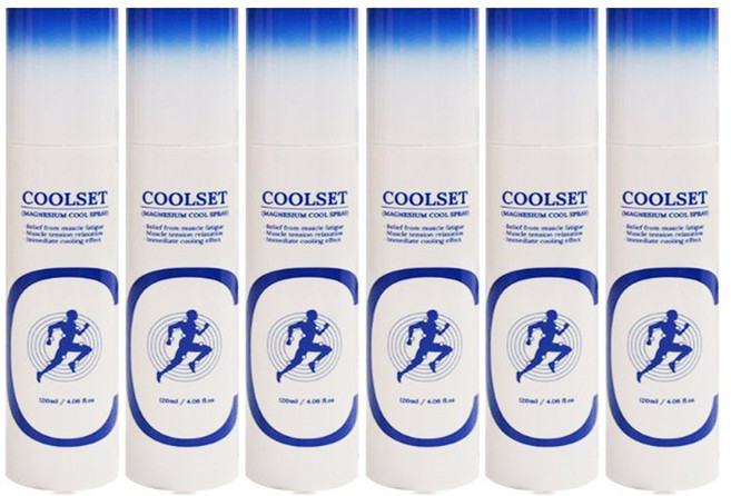 쿨셋 마그네슘 쿨 스프레이 ., 6개, 120ml