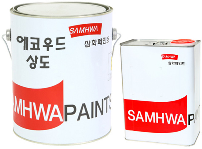 삼화페인트 목재용 우레탄페인트 에코우드 상도, 1개, 4L, 백색 G-50