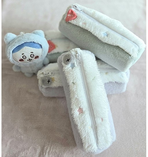 귀여운 블루베리 롤케익 필통 파우치 2종 새학기 입학선물, 1세트, 연보라,연녹색