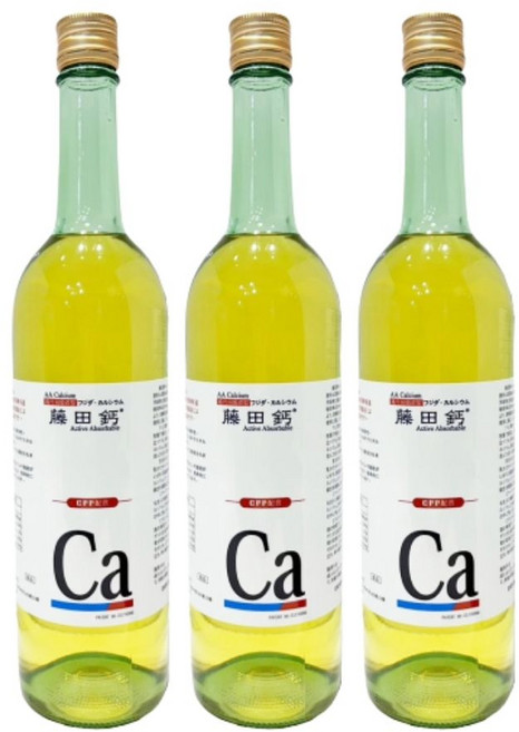 AAca 藤田鈣液劑, 3個, 750ml
