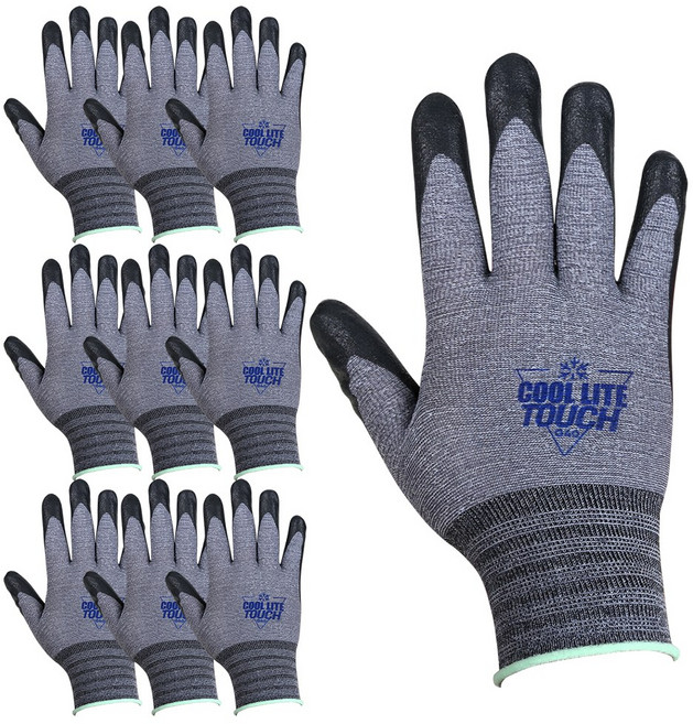 크린가드 G40 쿨라이트 터치 글러브, 그레이, 10개