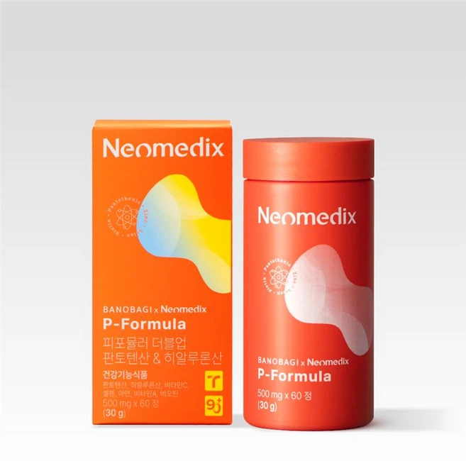 [네오메딕스] 바노바기 피포뮬러 더블업 판토텐산 여드름 영양제, 1개, 60정 - 쿠팡