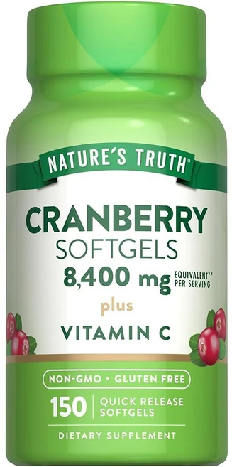 네이처트루쓰 비타민C 크랜베리 8400mg 캡슐 150정, Nature's Truth 요로건강 크랜베리 추출물 방, 1개 - 쿠팡