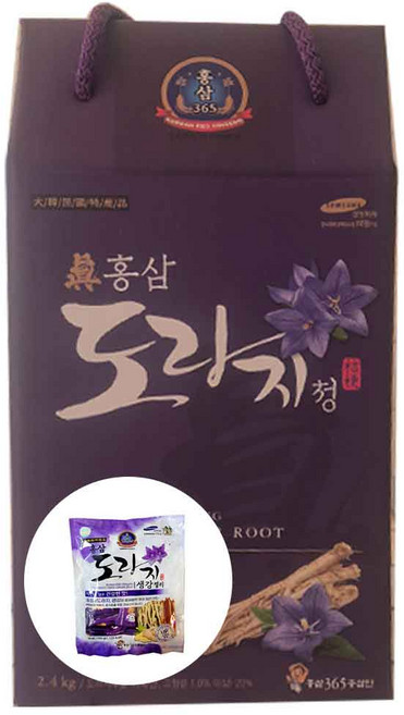 진 홍삼도라지청 고함량 국내산 도라지 진액 대용량+고려홍삼도라지생강젤리