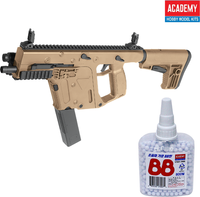 아카데미과학 벡터 탄 비비탄총 전동건 + 800발, 1개