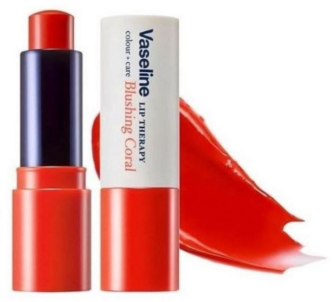 바세린 립 테라피 컬러 앤 케어, 블러싱 코랄(Blushing coral), 4.2g, 1개