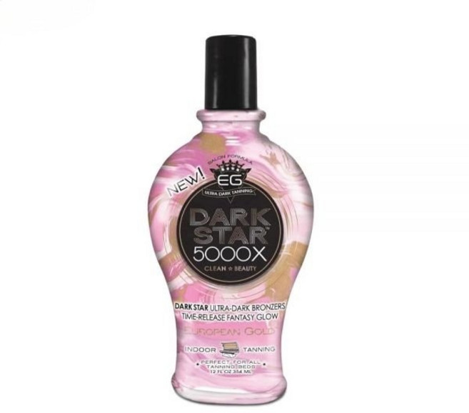 European 골드 Dark Star 5000X 실내 태닝 로션 355ml 12온스, 1개