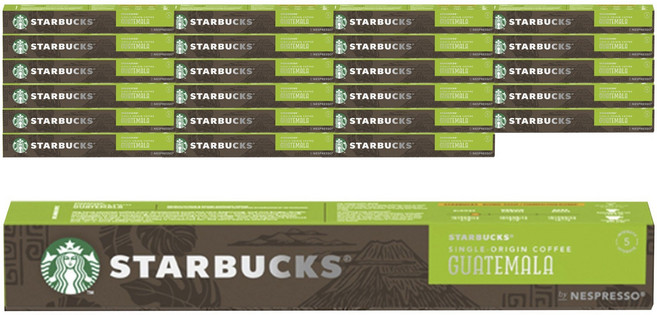 STARBUCKS 星巴克 Nespresso瓜地馬拉咖啡膠囊, 24盒, 10個, 5.2g