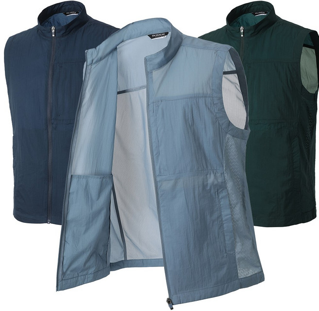 샤인힐즈 봄여름 김영주 통풍 메쉬 경량 집업 조끼 KJV6010