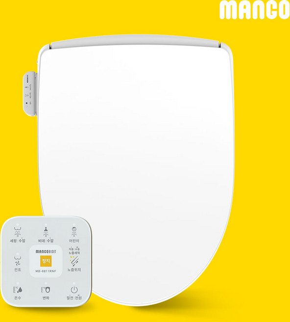 망고 리모컨 필터없는 IPX5 방수 직수 비데, 고객직접설치, MB-8811RNF