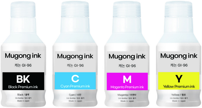 무공잉크 캐논 GI-96 안료 호환잉크4색 1SET 캐논GX7092 GX6090 7090 5091, 1세트, 캐논GI-96 호환잉크4색 1SET