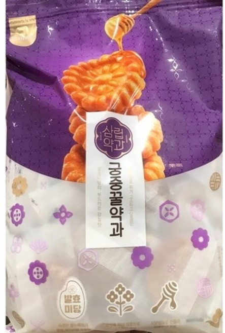 산들에바람 궁중꿀약과 1.5kg 사향벌꿀 첨가 전통 약과 간식+서비스사탕1개, 1개