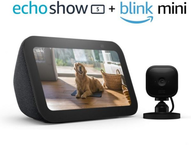 Blink Mini가 탑재된 Echo Show 5 3세대 차콜 225958, Blink Mini가 탑재된 Echo Show 5 3세