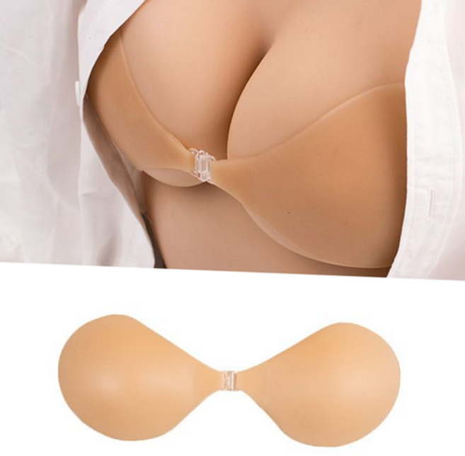 초박형 누드 브라 원형 얇은 드레스 실리콘 누드 브라 끈없는 접착식 패션 가슴