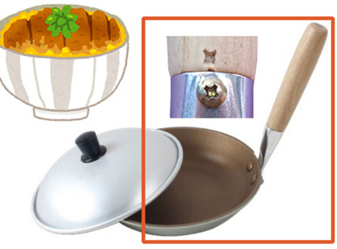 국산불소코팅 규동팬(여분손잡이구입가) 헛돔방지 최적화 돈부리팬 카츠동팬 일본식덮밥18cm, 1개