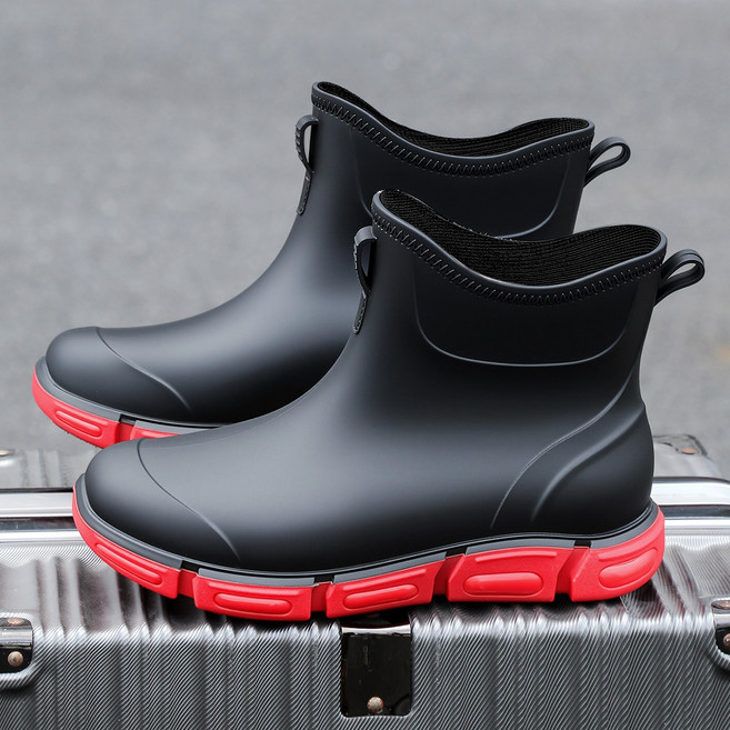 YANGTA 패션 남자 레인부츠 작업용 낚시화 야외 가벼운 논슬립 남자 레인부츠LY-007