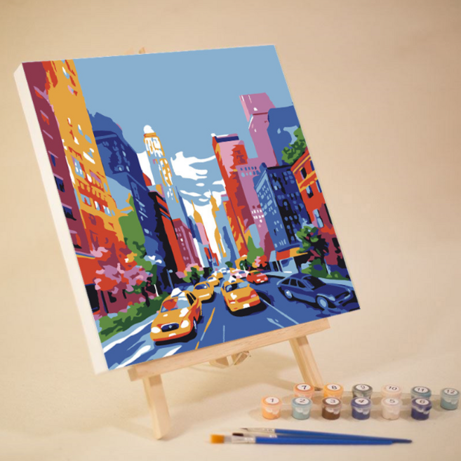 DIY 명화그리기 이젤 거치대 세트 20 x 20 cm, INY, 1개