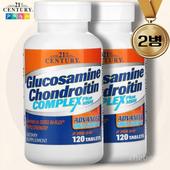 21센츄리 글루코사민 콘드로이친 120정 2병 MSM