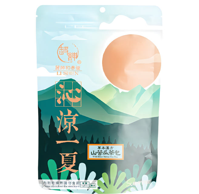麗紳和春堂 草本漢方山苦瓜茶包 天然草本配方, 6g, 10包, 1袋