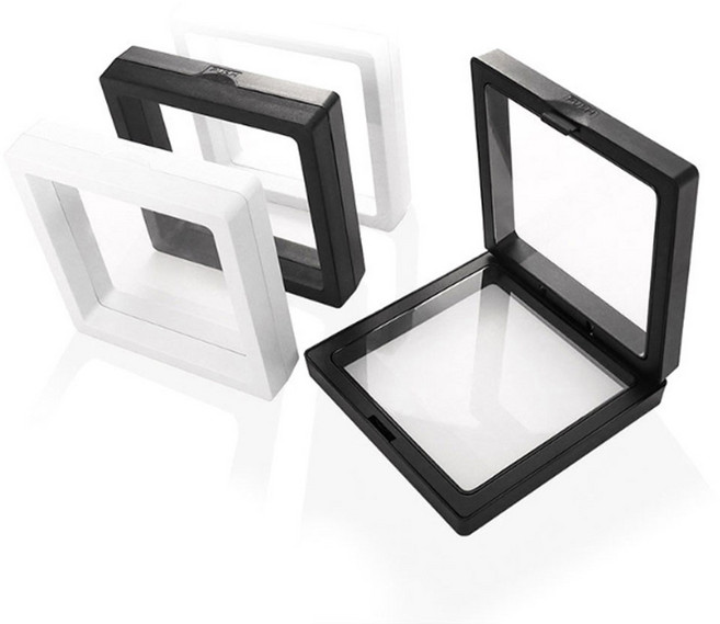 반지 귀걸이 주얼리 정리함 쫀쫀박스 투명상자 선물포장 밀봉케이스, 투명케이스(7x7cm), 10개