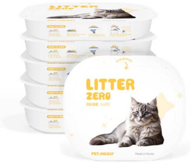 펫츠놀로지 리터제로 리필 카트리지, 6개