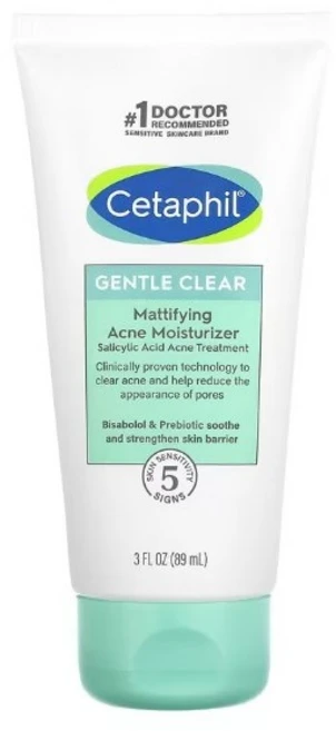 Cetaphil 젠틀 클리어 매티파잉 화농성 염증성 민감성 여드름 모이스처 라이저 로션 크림 89ml (3 fl oz), 1개 - 쿠팡