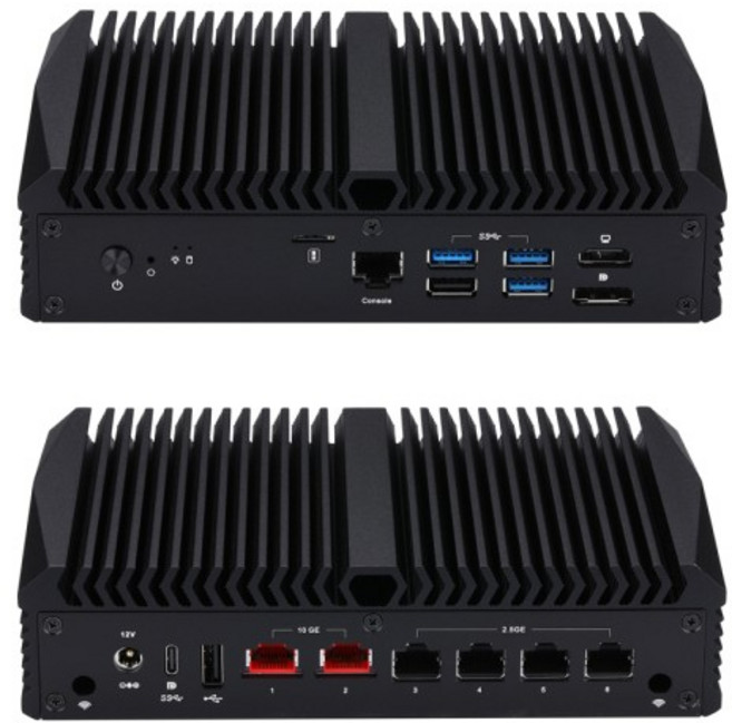 Qotom 베어본 미니 PC Q10900H6 시리즈 N100/ i3-N305 프로세서 2x LAN 2.5G DDR5 RAM을 사용한 DIY 소프트, 01 N100 NO WIFI, 01 8G RAM 256G M.2 SSD