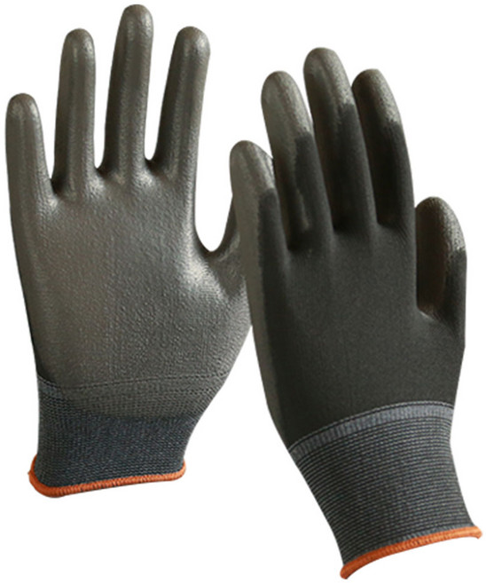 스카이 PU팜 손바닥 코팅 장갑 블랙 10켤레, 블랙 소형, 10개