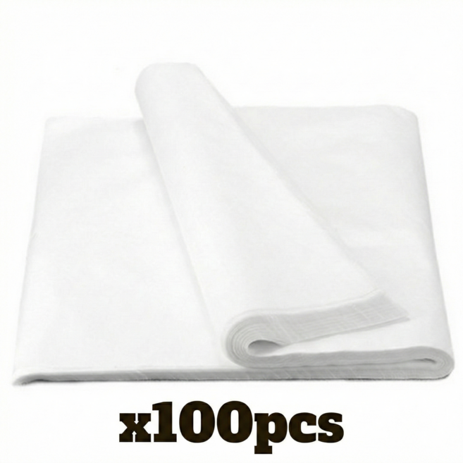 일회용 방수 부직포 베개 시트 위생 커버 100매 마사지샵, 화이트 50x70cm, 100개