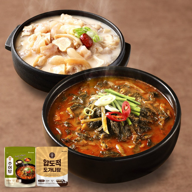 진한식품 바른 추어탕 500g+압도적 도가니탕 1.5kg 추도세트 실온보관, 1세트, 2kg