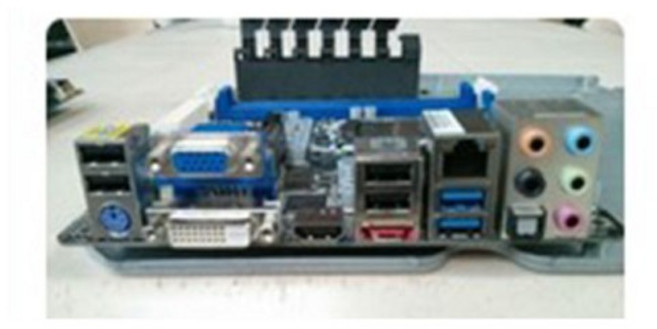 IO I/O 쉴드 백 플레이트 백플레이트 백플레이트 ASRock H67M-ITX용 스테인레스 스틸 블렌드 브래킷