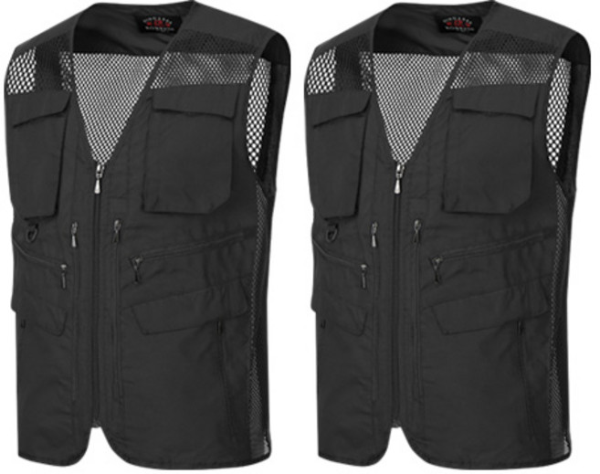 [1+1] 남성 망사 전술 라이더 작업 조끼 SWV3 낚시 멀티포켓 사계절 작업복 배달 현장 목공 건설