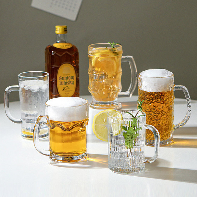 하이볼잔 산토리위스키잔 양주잔 맥주잔 유리컵 5type, 리플 하이볼잔(CRC0110), 1개