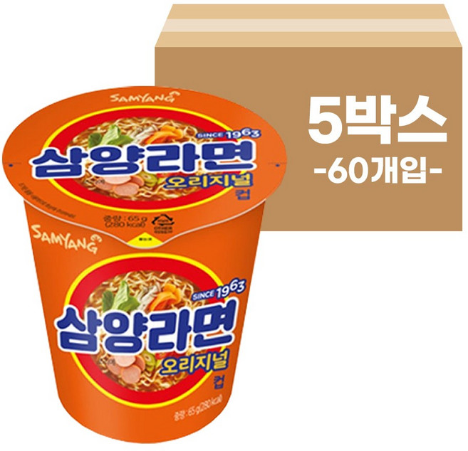 삼양 삼양라면 작은컵 6+6, 5박스