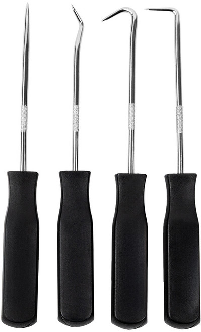 오링풀러 갈고리 기억자 고무 링 패킹 탈거 후크 오링플러 송곳 세트 4P, 1세트